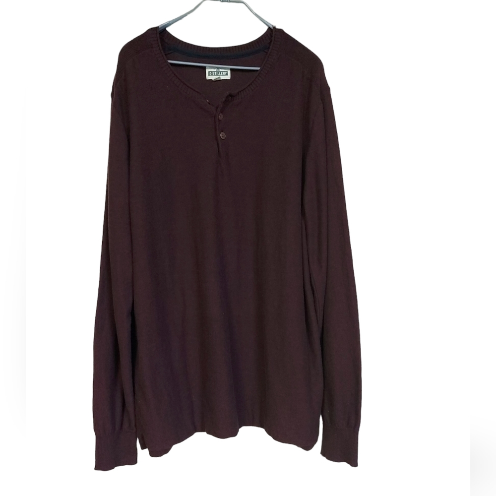 Distillery Men's Pullover Sweater XXL Burgundy